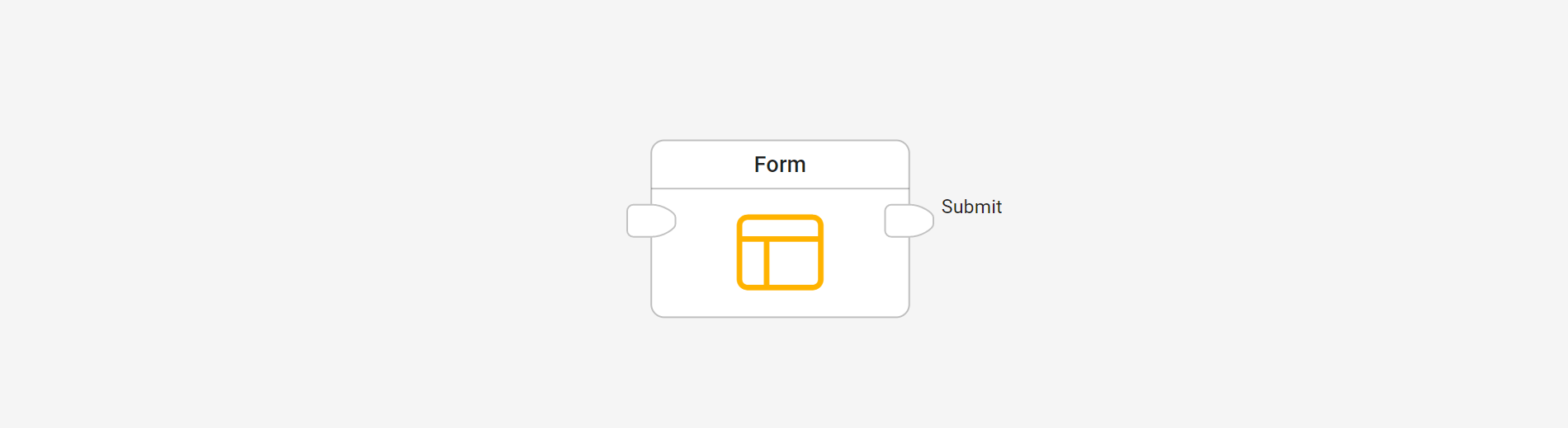 Create Form block in flow editor